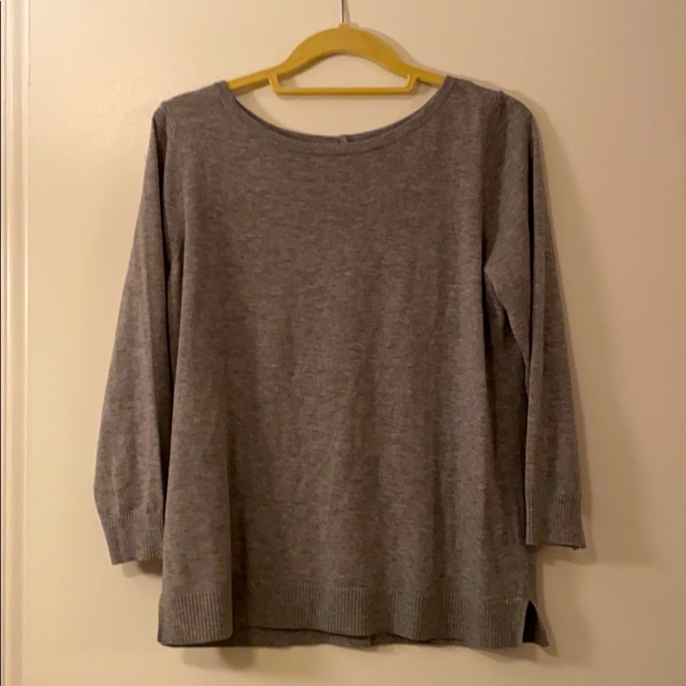 Loft quarter-sleeve Grey sweater